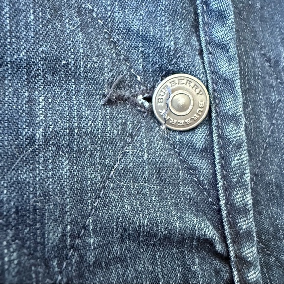 Burberry Baby kid vest jacket denim jean 10T Burberry blue - Picture 2 of 6